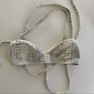 Made By Dawn textured bikini top, multi
